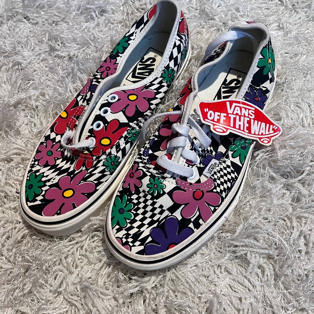 Vans Checkered Floral Sneakers - Multicolor authentic